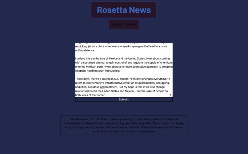 Rosetta News – screenshot 2