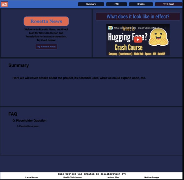 Rosetta News – screenshot 1