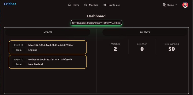 Cricbet – screenshot 2
