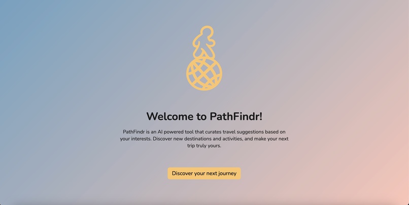ADVANCED | PathFindr: Travel, for you – screenshot 1