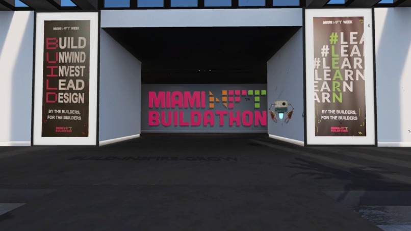 Spatial.io Metaverse Build for Miami NFT Buildathon – screenshot 1