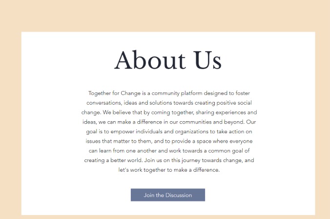 TogetherForChange – screenshot 2