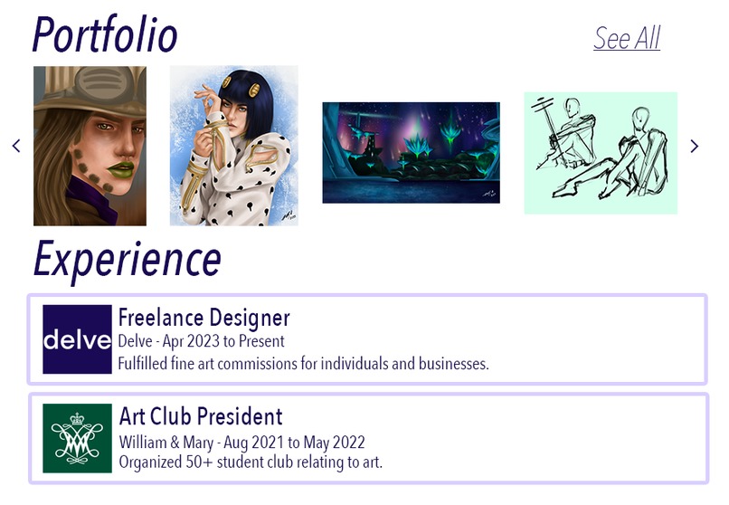 Delve: A market space for artists – screenshot 5