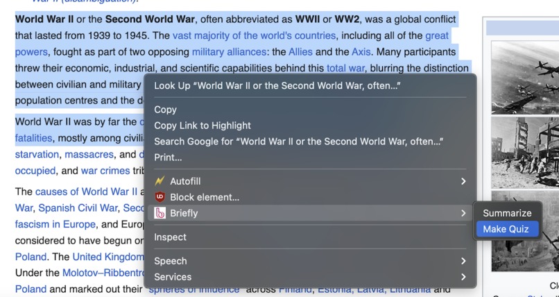 Briefly – screenshot 2