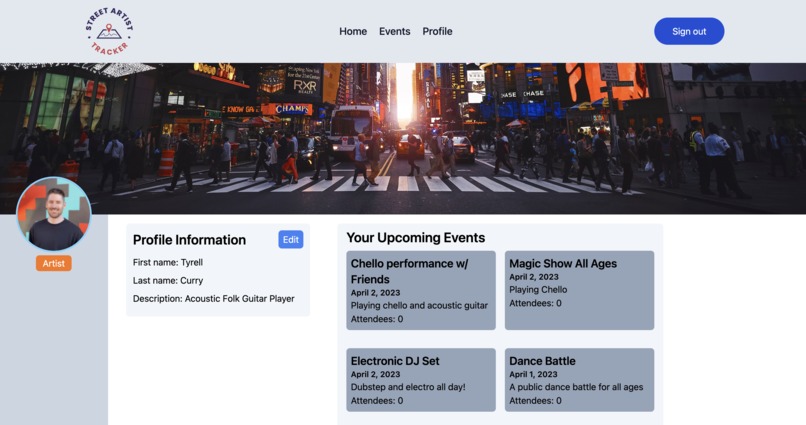 Street Artist Tracker – screenshot 3