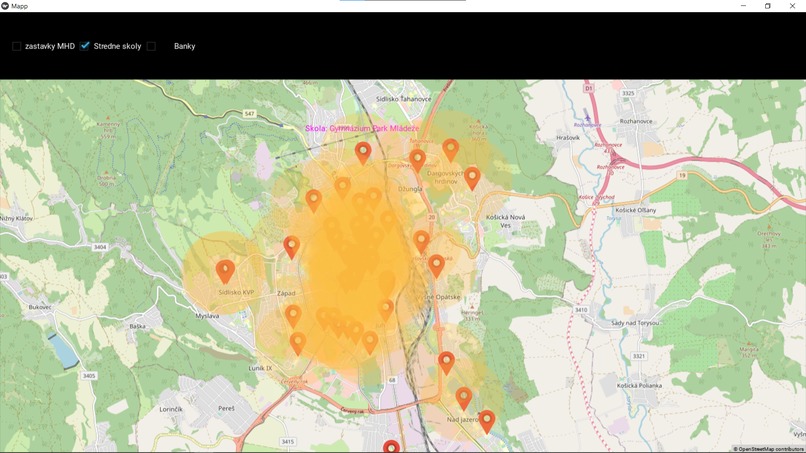 KosiceMapped – screenshot 1