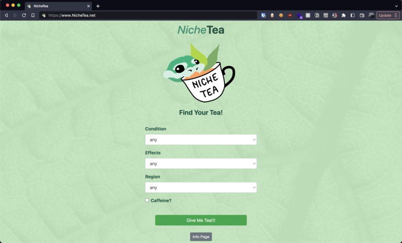 NicheTea – screenshot 1