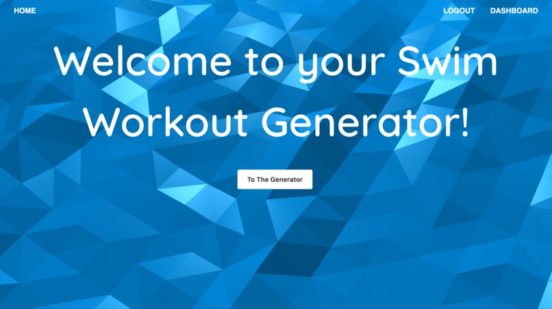Swim Workout Generator – screenshot 1