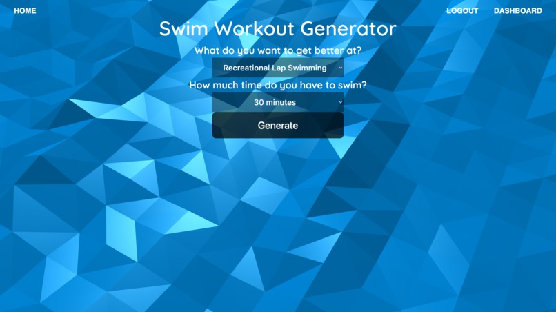 Swim Workout Generator – screenshot 4