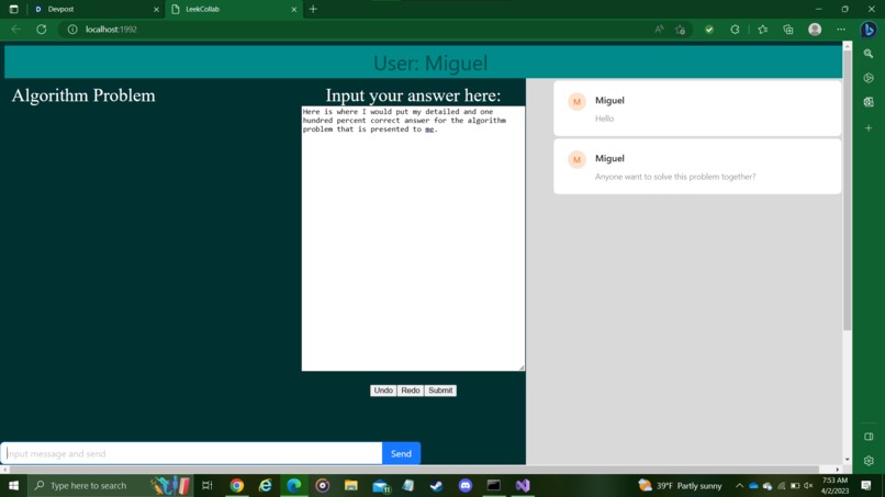 LeetCollab – screenshot 4