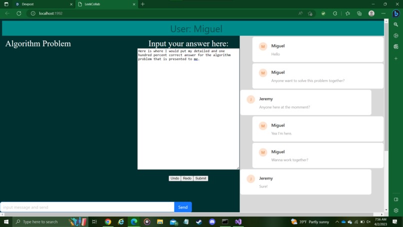 LeetCollab – screenshot 5