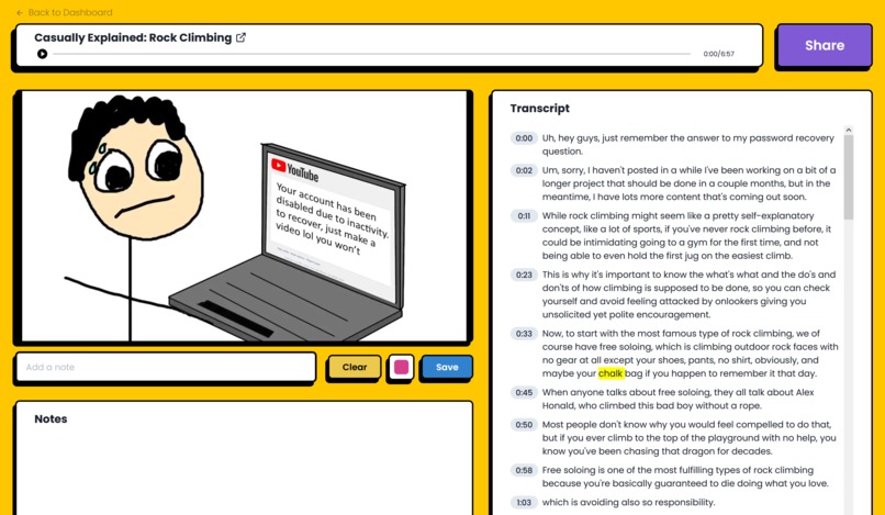 Vibeo [HackPrinceton ‘23] – screenshot 2