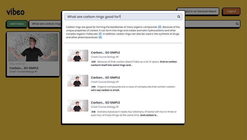 Vibeo [HackPrinceton ‘23] – screenshot 3