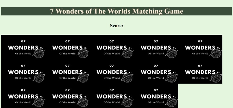 7 Wonders Matching Game – screenshot 1
