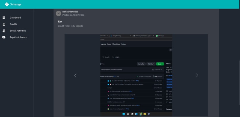 socialXchange – screenshot 4