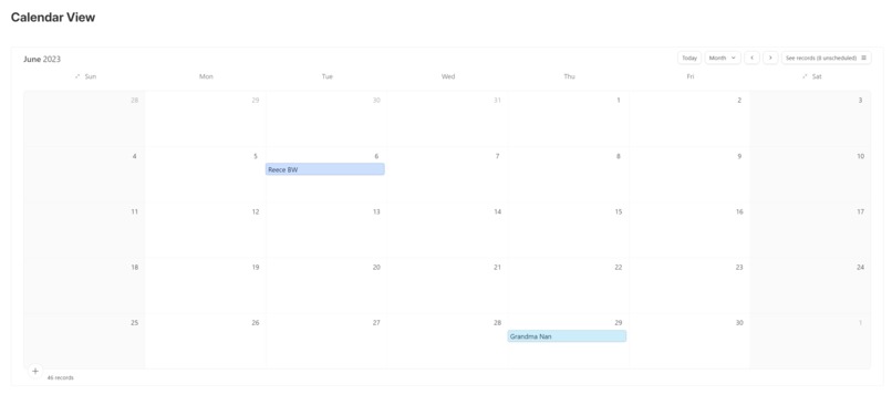 Birthday Dashboard – screenshot 2