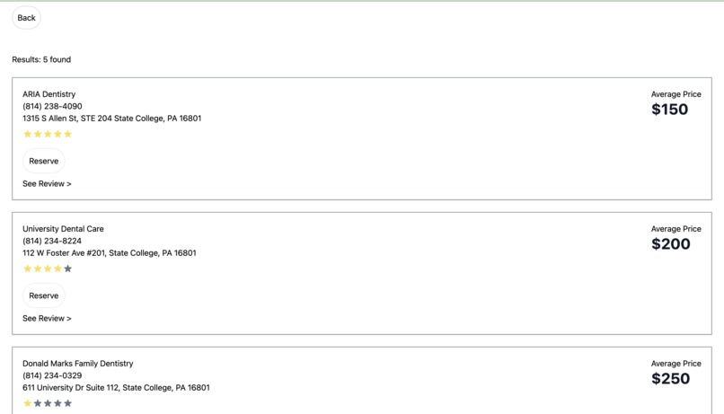 dentixt – screenshot 2