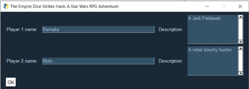 The Empire Dice Strikes Hack: A Star Wars RPG Adventure! – screenshot 1