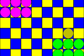 Corners (Who moves faster) game