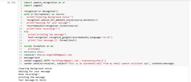 Email-Speech-Assistant – screenshot 1
