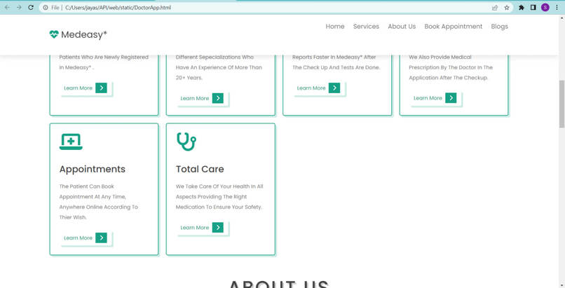 Doctor Appointment Application – screenshot 3