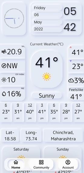 Weather app – screenshot 1