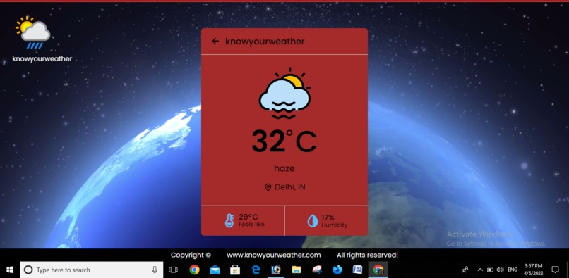 Know your Weather – screenshot 1