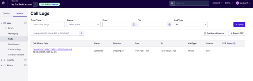Make a Phone Ring with the Internet – screenshot 1