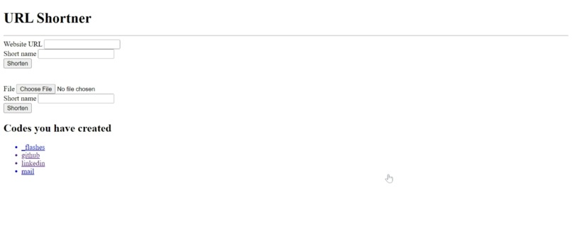 URL Shortner – screenshot 1