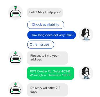 Delivery Chatbot – screenshot 1