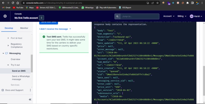 Twilio Day 4 Project – screenshot 2