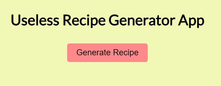 Random Recipe Generator – screenshot 1