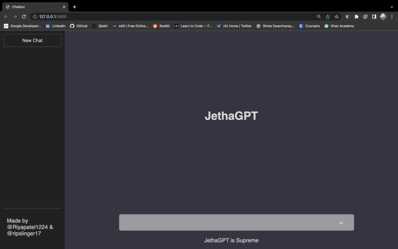 Chatbot with GPT – screenshot 1