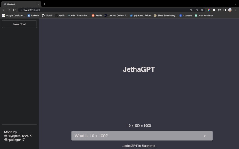 Chatbot with GPT – screenshot 3