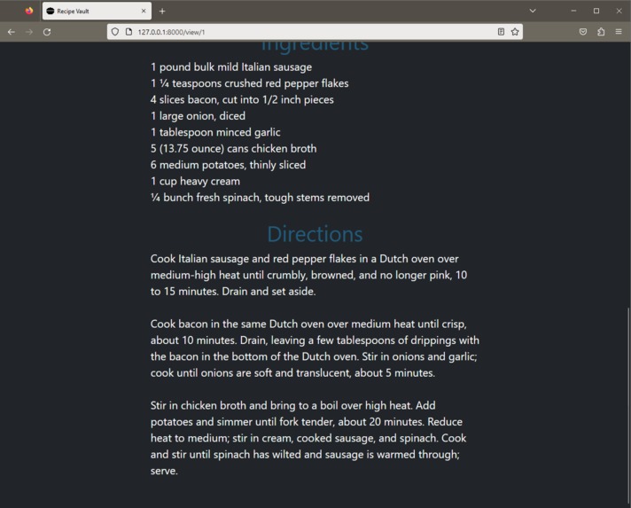 Recipe Vault – screenshot 6