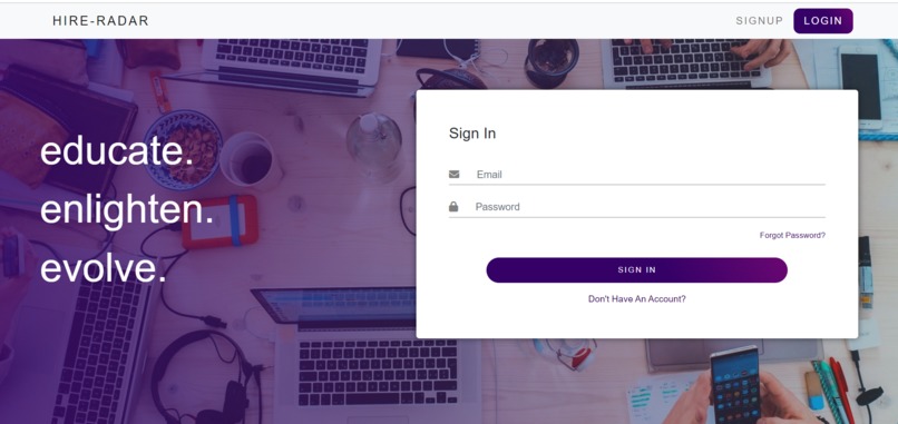hireRadar – screenshot 2