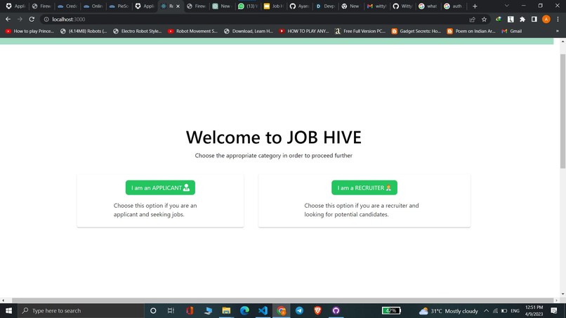 Job Hive - WittyHacks – screenshot 2