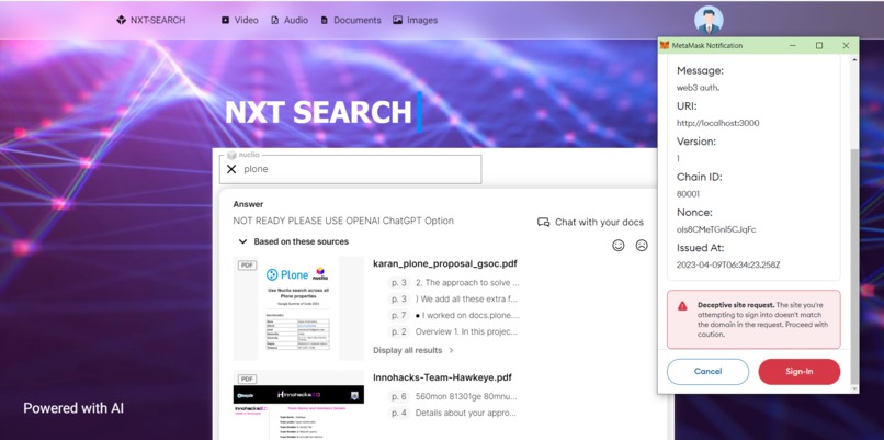 NXT-SEARCH – screenshot 1