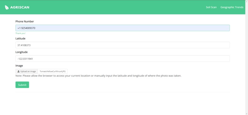 AgriScan (Team 21) – screenshot 1
