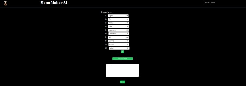 Menu Maker AI – screenshot 2