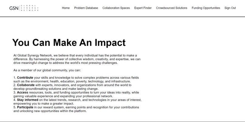 Global Synergy Network – screenshot 2