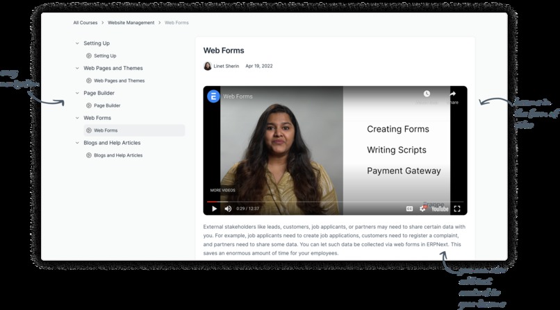 Learning Management System – screenshot 1
