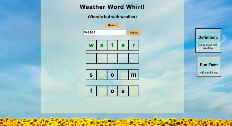 Weather Word Whirl – screenshot 1