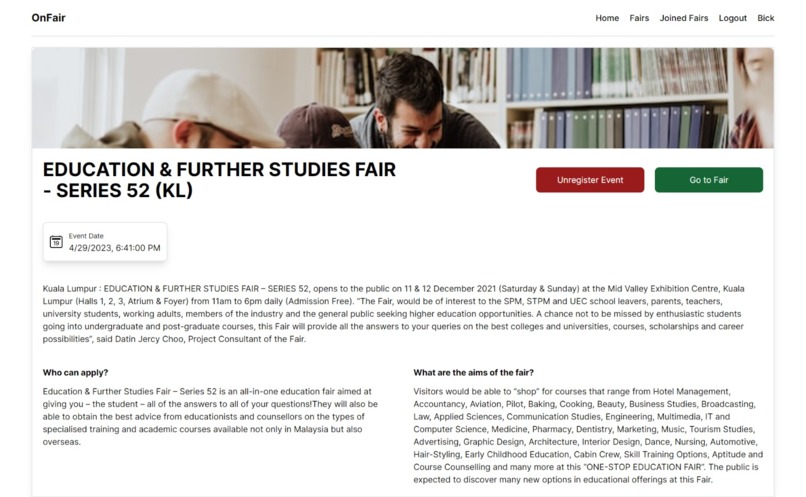 OnFair – screenshot 7
