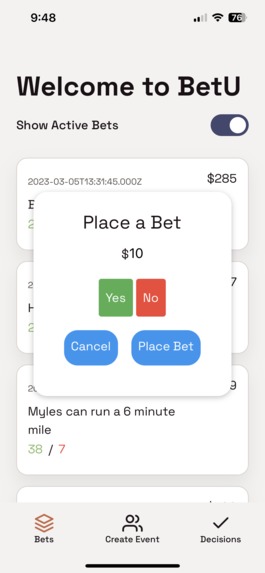 BetU – screenshot 1