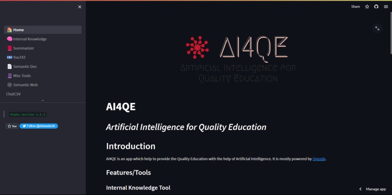 AI4QE – screenshot 3
