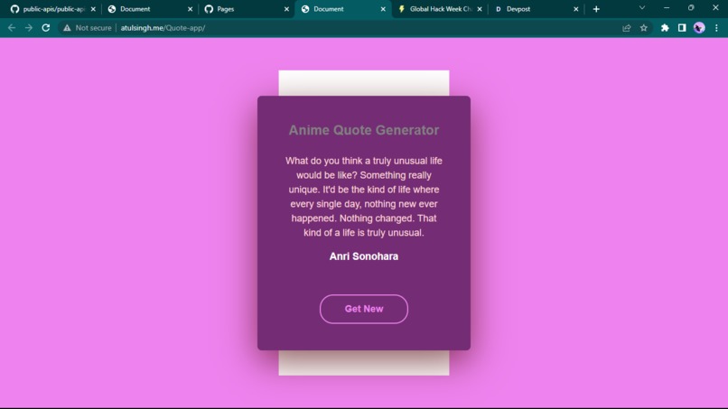 Quote App – screenshot 1