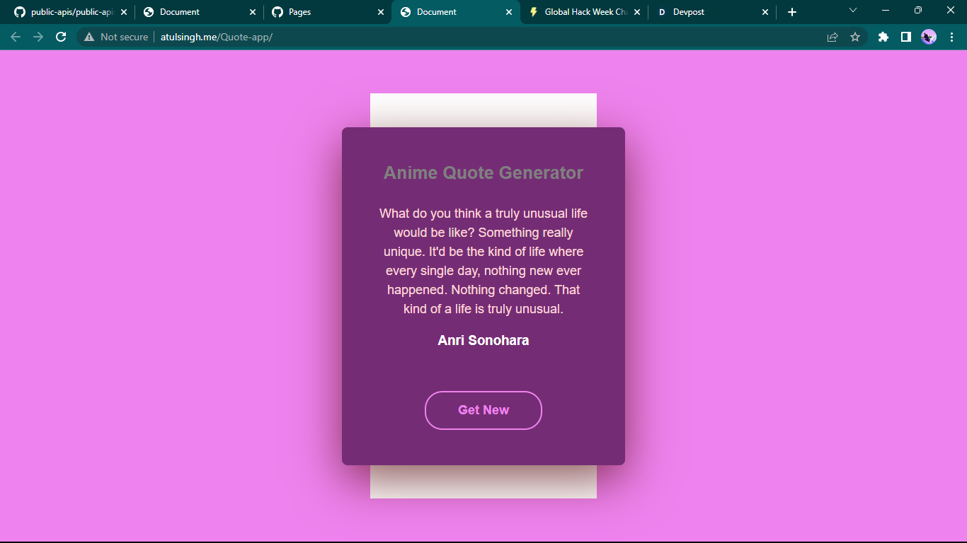 Quote App | Devpost