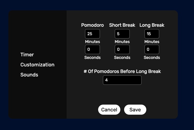 PomodoPro – screenshot 2