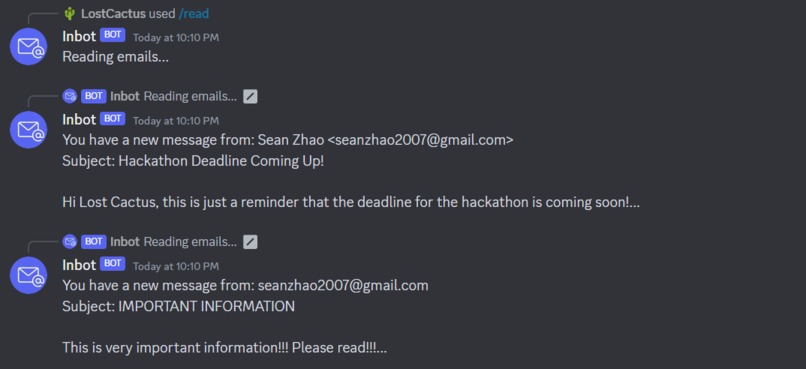 Inbot – screenshot 6